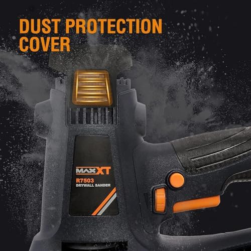 MAXXT Handheld Drywall Sander 810W, Electric Sander for Walls,Rough and fine Sanding, 1500-2800RPM Variable Speed, Upgraded Pad, Adjustable Suction, Self-Dust-Extraction (120, Volts)
