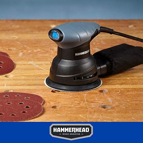 Hammerhead 2.0-Amp 5-Inch Random Orbit Sander with 12pcs Sanding Paper – HAOS020