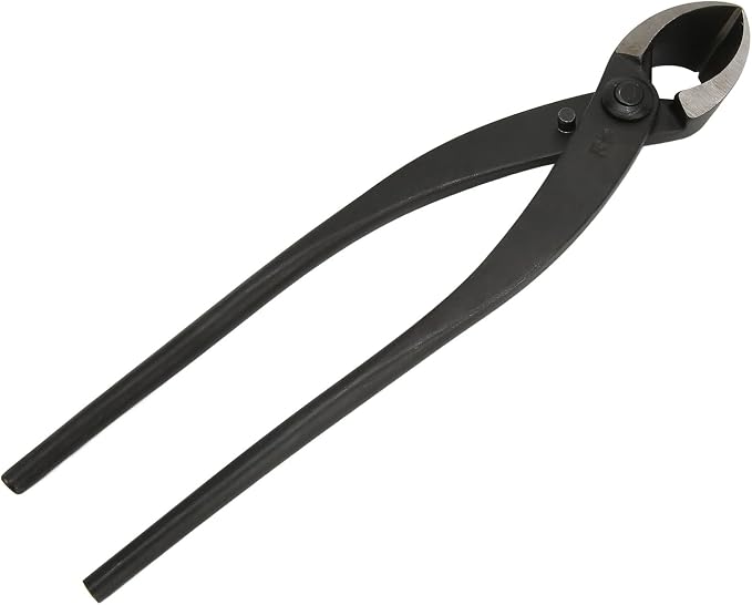 Shanrya Bonsai Concave Branch Cutter, 11in Length BonsaiCutter Gardening Tools Manganese Steel with Ergonomic Handle for Bonsai Modeling