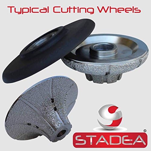 Diamond Profile Wheel/Profile Grinding Wheel Full Bullnose 20 MM 3/4" high for Grinder Polisher Tile Granite marble Concrete Shaping/Diamond Profiling