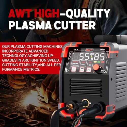 AWT Plasma Cutter,Non-Touch Pilot Arc Cutter Machine 55A Max Cut 3/4"Plate
