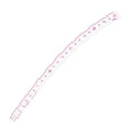 KEARING 24inch Clear Hip Curve Ruler for Sewing, Plastic Vary Form Curve, Sandwich Line Scale, French Measuring Curve for Sewing Quilting, Transparent Fashion Designer's Ruler