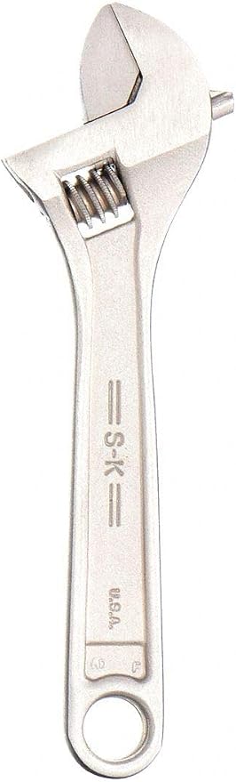 SK Tools USA 6" Long Satin Finish Adjustable Wrench | 8006