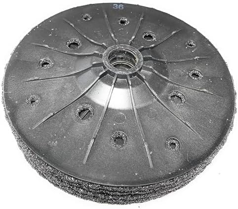 SIGNI 5 Pack SiC Plastic Back Grinding Wheel for Granite/Marble/Concrete and Glasses (7 INCH, 36 GRIT)