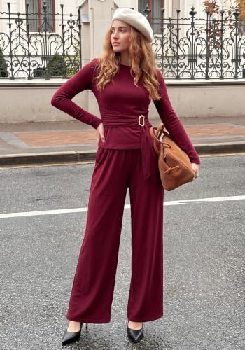 BTFBM 2 Piece Sets For Women Fall Outfits Lounge Set Business
