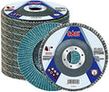 Sali 10 Pack Zirconia Flap Disc 40 Grit 4.5" x 7/8-Inch Sanding Disc Bevel Type #29 Premium and Industrial Grade Angle Grinder Grinding Wheel High Performance Edge Grinding