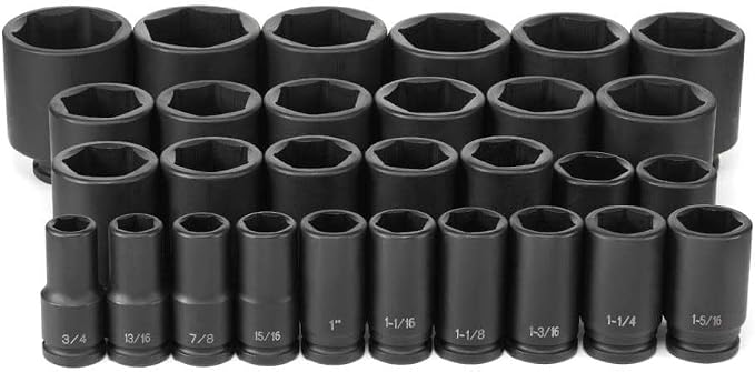 Grey Pneumatic (8029D) 3/4" Drive 29-Piece Deep Fractional Master Socket Set