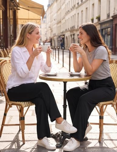 Showitty Wide Leg Pants for Women with Pockets, High Waist Yoga Lounge