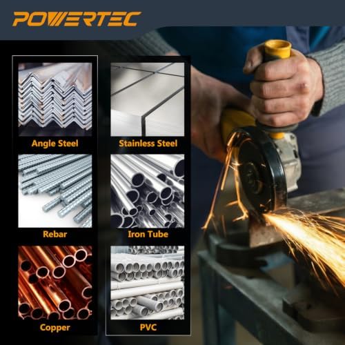 POWERTEC 4-1/2" Cut-Off Wheels, 100 PK, 7/8" Arbor (14019-P4)