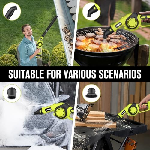 EWORK 20V Small Cordless Leaf Blower with 2 x 2.0Ah Battery and Charger
