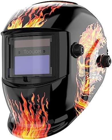 TOOLIOM Auto Darkening Welding Helmet with 1/1/1/1 True Color