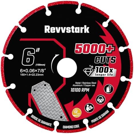 6 Inch Cut Off Wheel Diamond Cutting Wheel for Metal 7/8" Arbor