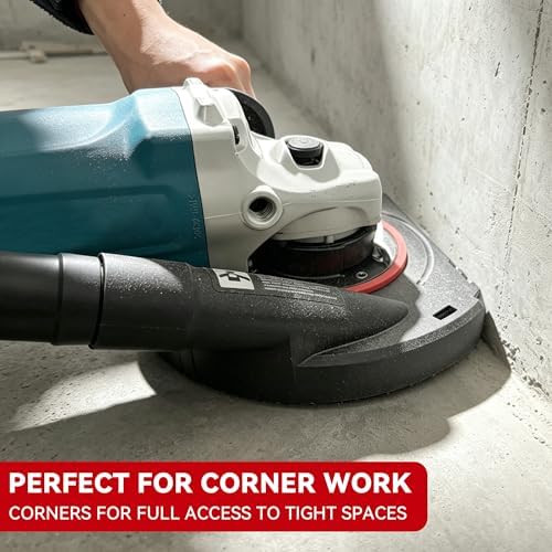 HERZO Universal Surface Grinding Dust Shroud for 7 Inch Angle Grinder Grinding Task