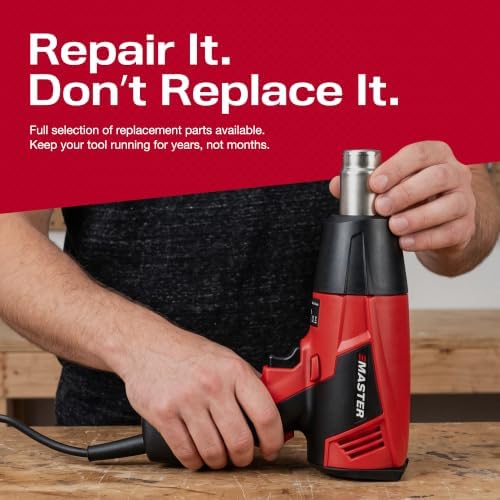 Master Appliance Proheat PH-1400A Professional Heat Gun - Programmable Backlit LCD Display, Quick Change Heating Element, 1560W, 13A, 120V, Engineered in the USA