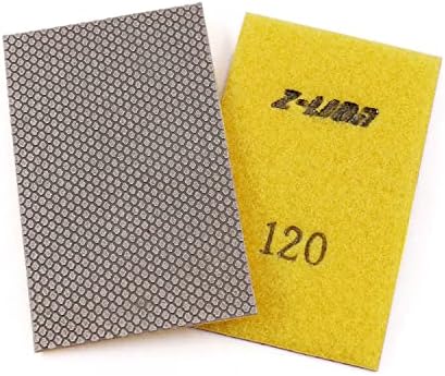 Z-Lion Diamond Abrasive Paper Sheets 120 Grit Diamond Sandpaper Nylon Back for Grinding Stone Glass Ceramic(1 Pcs)