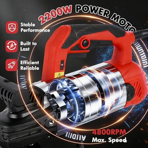 7-Inch Concrete Floor Grinder, 2200W Powerful concrete sander Machine