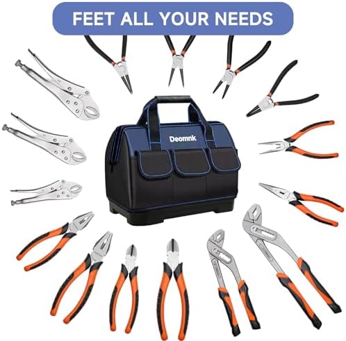 15-Piece Pliers Tool Set with Portable Tool Bag, Full Assortment of Pliers Essential Home Repair & Workshop Kit, Great Gift Idea for DIY Enthusiasts and Homeowners Father's Day