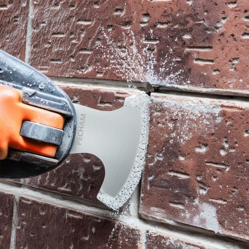 PECHAM 9PCS Diamond Oscillating Tool Blade, Multi Tool Blades Kits for Grout Removal and Soft Tile Cut, Fit Porter Cable Black & Decker Rockwell Ridgid Ryobi Milwaukee Chicago