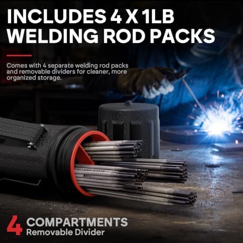 YESWELDER E6011 E7018 Welding Rods with Tube Black