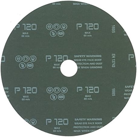 Mercer Industries 304120-7" x 7/8" Aluminum Oxide Resin Fiber Discs, 120 Grit (25 pack)