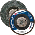 Weiler 51123 4-1/2" Tiger Paw Abrasive Flap Disc, Conical (Ty29), Phenolic Backing, 36Z, 5/8"-11 Unc Nut (Pack of 10)