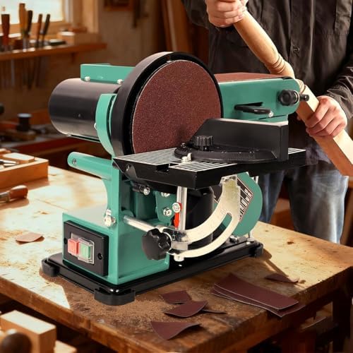 Adjustable Belt Sander, 4 x 36 in. Bench Sander and Polisher Grinder with 6in Belt for Woodworking