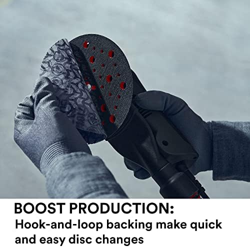 3M Xtract Net Disc 710W, 180+, 8 in, Die 800L, Pack of 50 Hook and Loop Sanding Discs, Virtually Dust-Free, Premium Option for Metal, Wood, Composites, Stock Removal, and Fine Finishing
