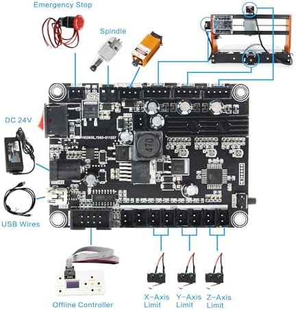 RATTMMOTOR Upgrade 3018-PRO CNC Wood Router Machine Kit