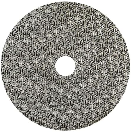 Electroplated Diamond Sanding Paper Sheet Pad,200Grit 5inch 125mm Grinding Sandpaper Pad Hook and Loop Backing for Metal Glass Porcelain Ceramic Hand Polishing & Trimming (1 Piece)