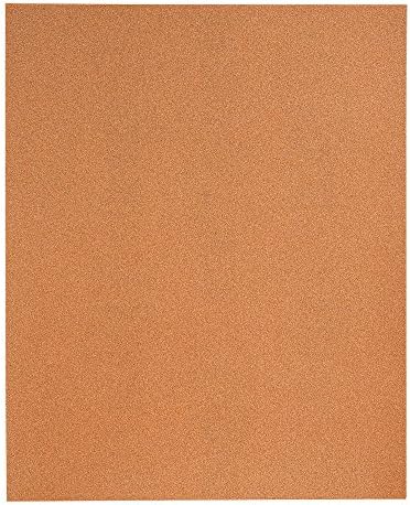 Mercer Industries 205180A - 9 x 11 Garnet Paper Sheets, Grit 180A (100 pack)