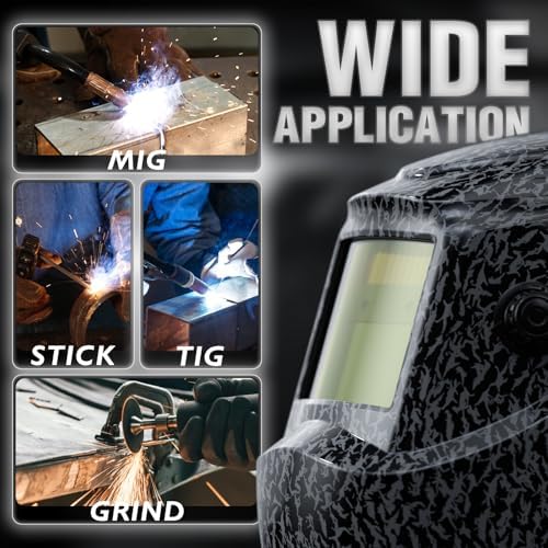 YESWELDER Auto Darkening Welding Helmet 1/1/1/1 True Color, LYG-L600A