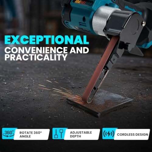 Cordless Belt Sander, Brushless Motor, for Makita 18V Battery(Tool Only)