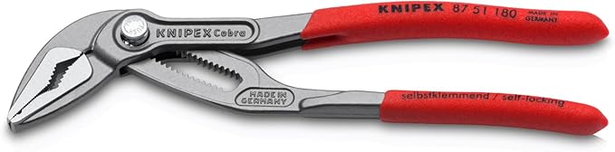 KNIPEX Tools 87 51 180 SBA Cobra® ES Water Pump Pliers, 7-1/4"