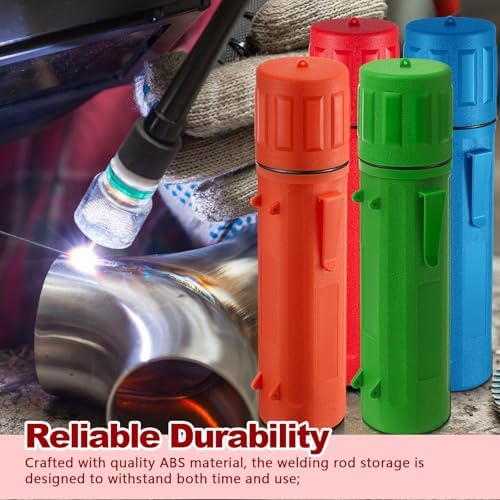 Zonon 4 Pcs Welding Rod Storage Tube 14 Inch Tig Rod Holder, 4 Colors