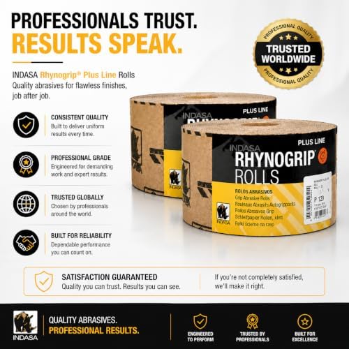 Buy Indasa Rhynogrip Plus Line 2.75" x 27.5 yd Grip Sanding Rolls, 1095 Series 150