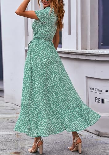 PRETTYGARDEN Women's Boho Floral Summer Maxi Dresses