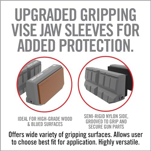 Real Avid Smart Jaws | Upgraded Vise Jaws | Versatile Vise Jaw Pads for Optimal Secure Fit on Variety of Shapes and Sizes (Soft-Fit Leather Sleeves)