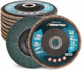 10 Pack 6" x 7/8" Zirconia Flap Discs, T27 Jumbo Grinding Wheel 60 Grit