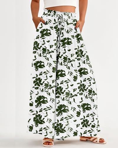 BTFBM Wide Leg Flowy Palazzo Pants for Women