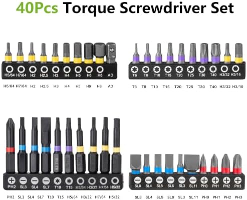 Torque Screwdriver, 10-80 In-lb for Gunsmithing, bike repair