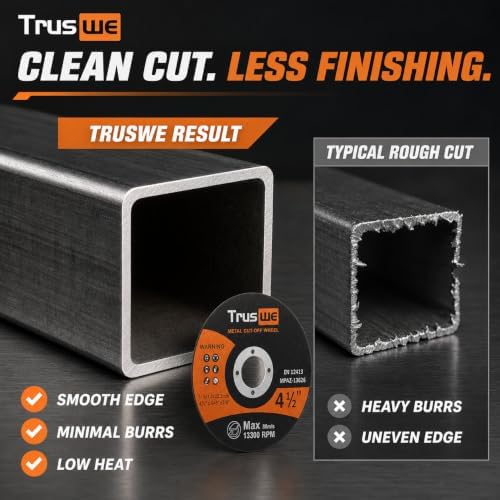 Cut Off Wheels 4 1/2 Inch - 105 Pack Cut Off Wheels Metal and Stainless Steel Cutting Wheel for Angle Grinder Ultra Thin Cut-Off Wheel Cutting Disc