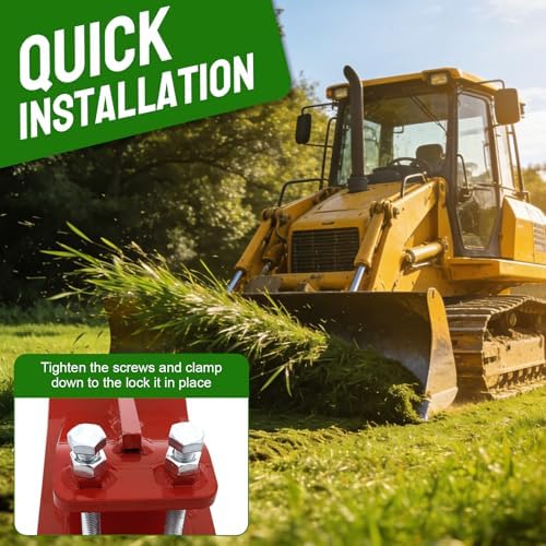 2 Pcs Ski Edge Protector for Snow Removal Spreading Gravel, Red