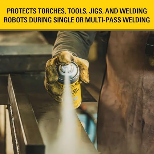 Stanley AP90 Anti Spatter Spray (12x8.5 Oz.) – Heavy Duty Welding Anti-Spatter for Arc, MIG and TIG Tips, Non-Flammable Silicone-Based Spray for Clean & Safe | 8.5 Oz. 12 Pack