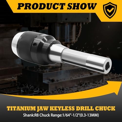 1/64"- 1/2" Special Heavy Duty Keyless Drill Chuck With R8 Shank