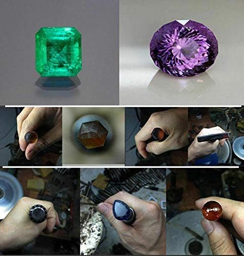 Professional Gem Faceting Machine Jewel Angle Polisher,110V 180W Gemstone Grinding Machine Jewelry Polishing Machine Ring Surface Grinder Flat Bench Polisher,2800r/min