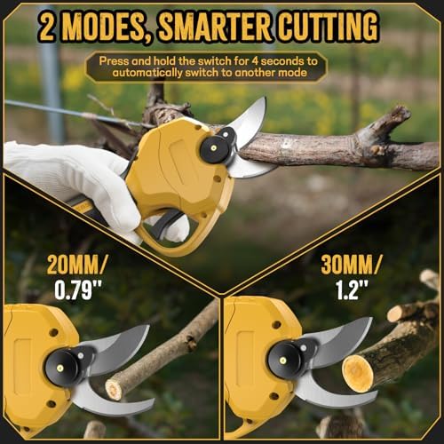 2 IN 1 Electric Pruning Shears with Pole for Dewalt 20V Max Battery