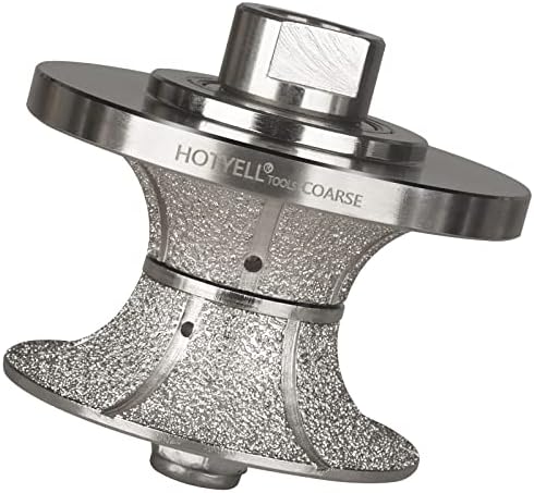 V40 (1-1/2'') Full Bullnose Diamond Hand Profiler, Profile Router Bit Wheel with 5/8''-11 Thread for Granite, Marble, Concrete and Countertop Edge (Coarse)