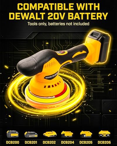 Cordless Car Buffer Polisher Compatible with Dewalt 20V Battery, Tool Only