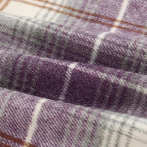 IDEALSANXUN Plaid Skirts for Women Fall Winter Knee Length Pencil Wool Skirt with Slit
