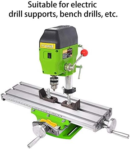 Compound Slide Table, MYSWEETY Worktable Milling Working Cross Table Milling Machine Compound Drilling Slide Table For Bench Drill Adjustme X-Y